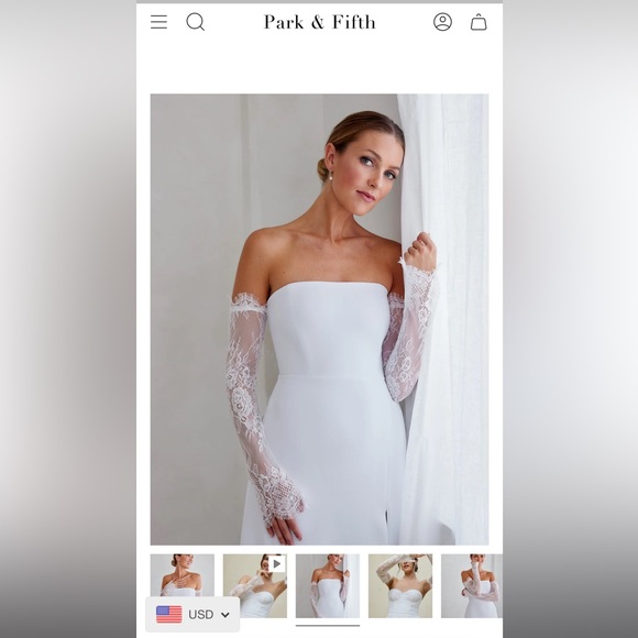 Park & Fifth Accessories - Park & Fifth Eleanor Sleeves- Bridal